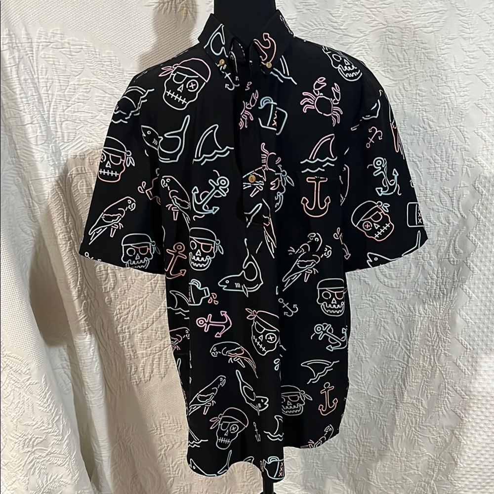 Chubbies The Plank Party Print Shirt, size large
